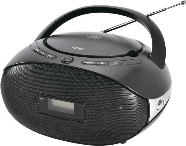 Rádio Portátil DENVER TC-29 (2 W - Preto)