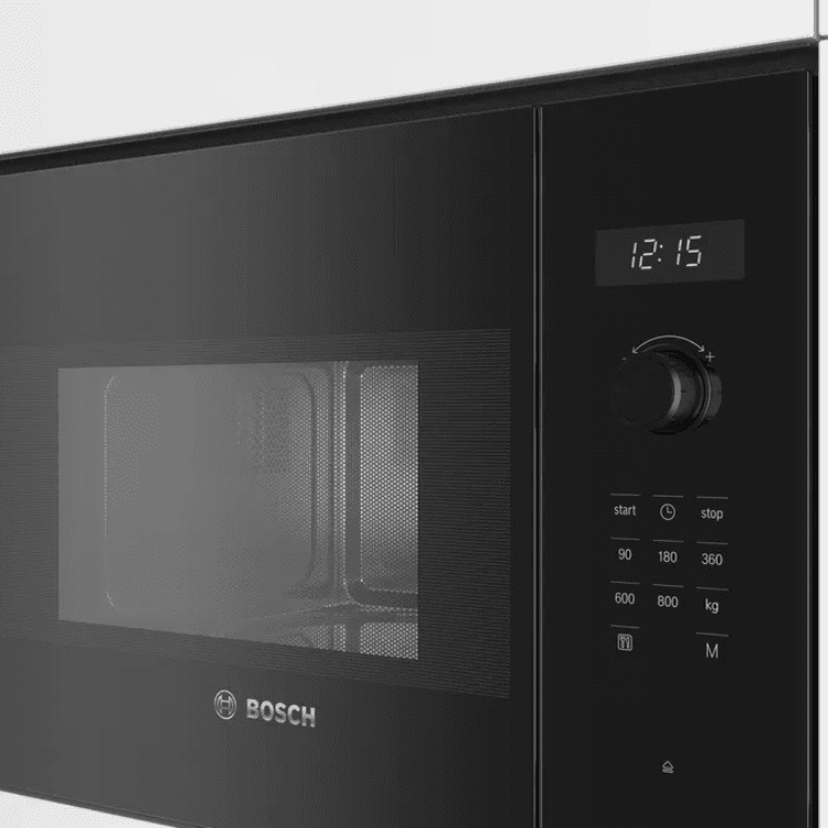 Micro-ondas de Encastre BOSCH BFL524MB0 (800 W - 20 L - Rotativo e tátil - Preto), miniatura 3