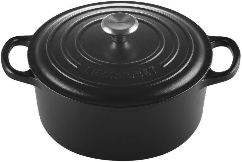 Tacho Cocotte Redondo LE CREUSET Signature 21177220000430 (Ferro fundido - Preto Mate) — miniatura 2