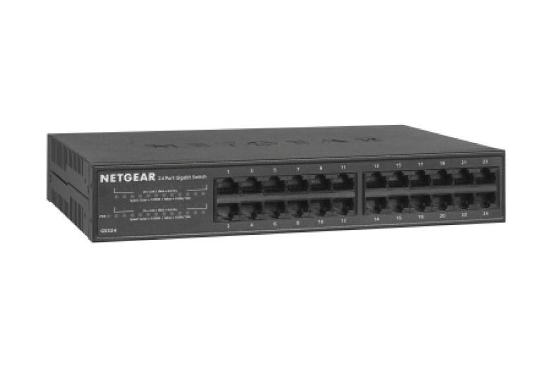 Switch NETGEAR GS324-200EUS (Gigabit Ethernet - 0,512 MB - 48 Gbit/s - Preto), miniatura 3