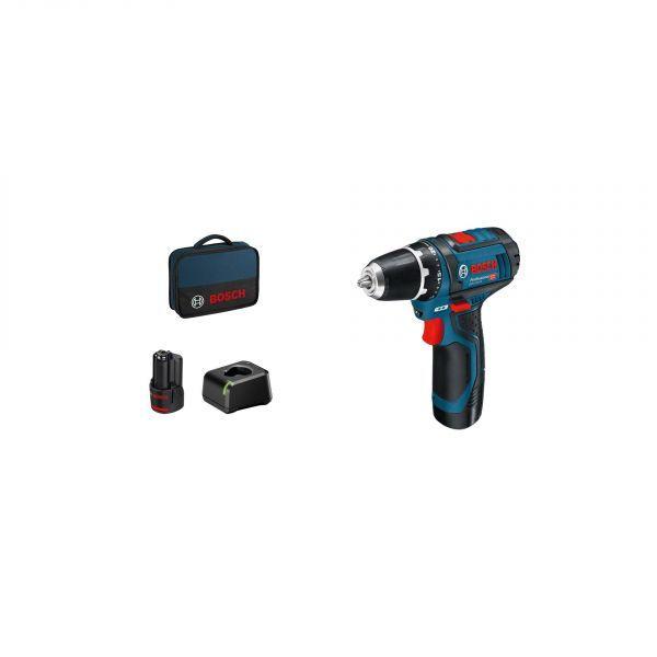 Aparafusadora BOSCH GSR 12V-15 Professional (Preto, Azul e Vermelho), miniatura 2
