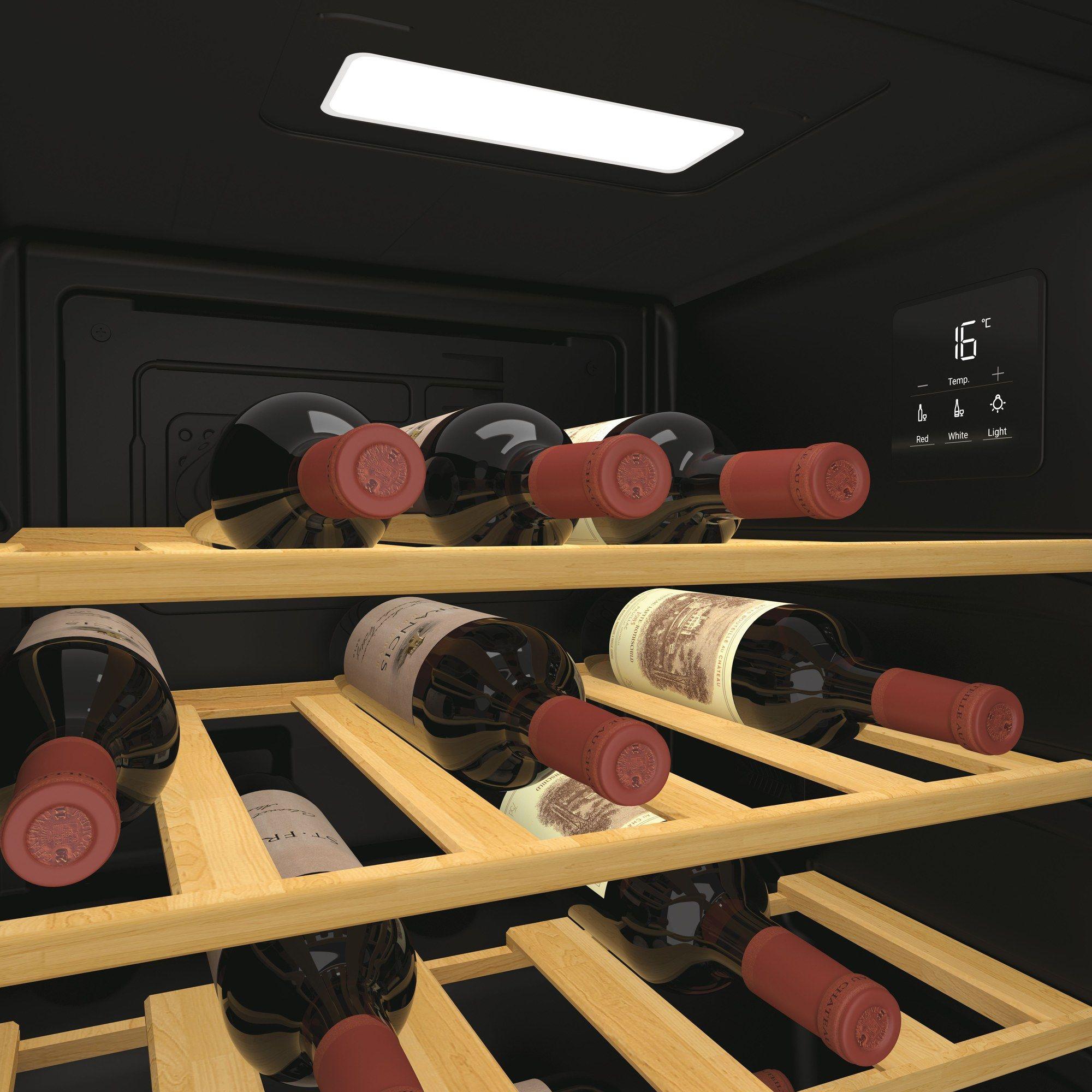 Cave de Vinhos Independente HOOVER HOWC023 (23 garrafas - 3 prateleiras - 62 l - Preto) — miniatura 7