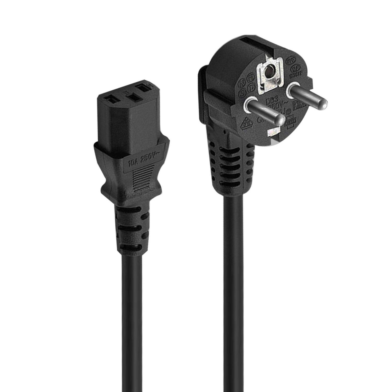Cabo de Alimentação EWENT EC1901 (3 m - Macho - Fêmea - Preto)