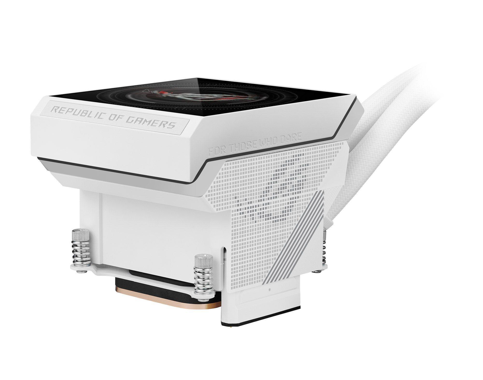 Sistema de Refrigeração Líquida para CPU ASUS ROG STRIX SLC IV 360 ARGB LCD (AM4, AM5, LGA 1700, LGA 1851 - 120 mm - 2500 RPM - Branco) — miniatura 7
