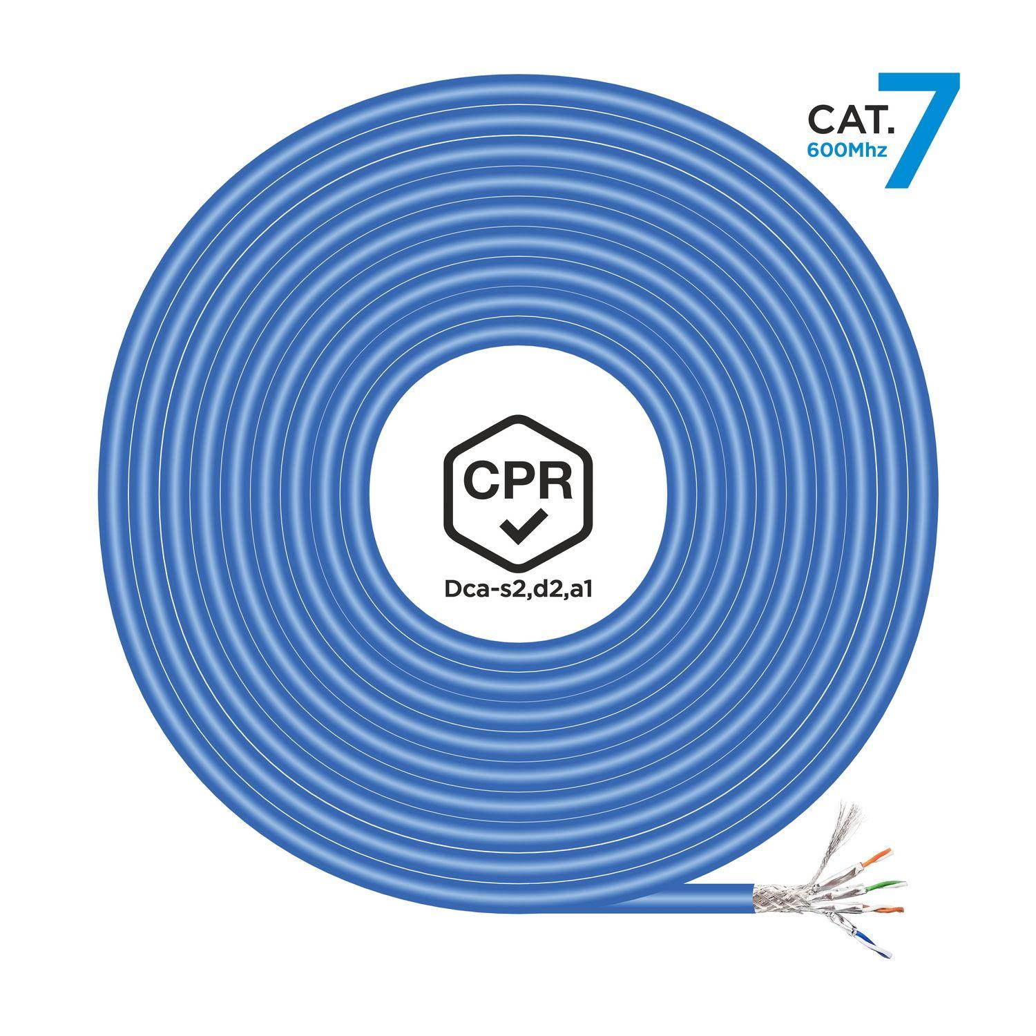 Cabo de Rede AISENS A146-0664 (100 m - Cat7 - Azul)