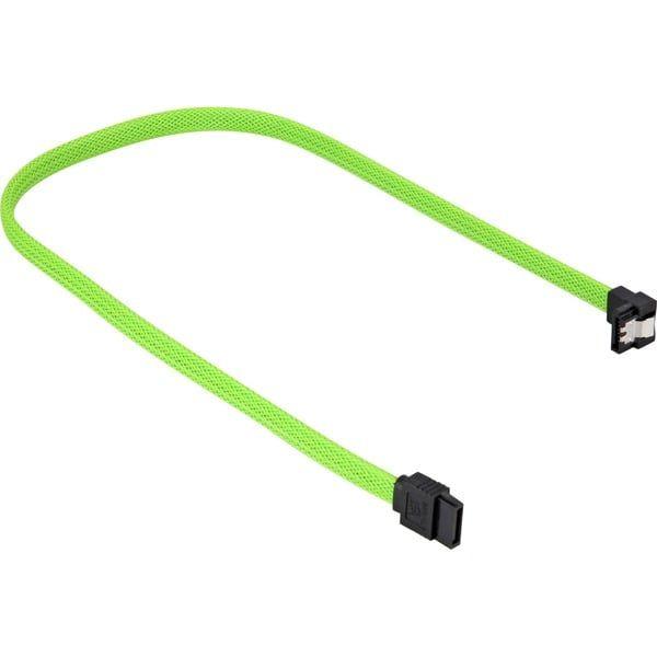 Cabo SATA III SHARKOON Angled (60 cm - Verde) — miniatura 2