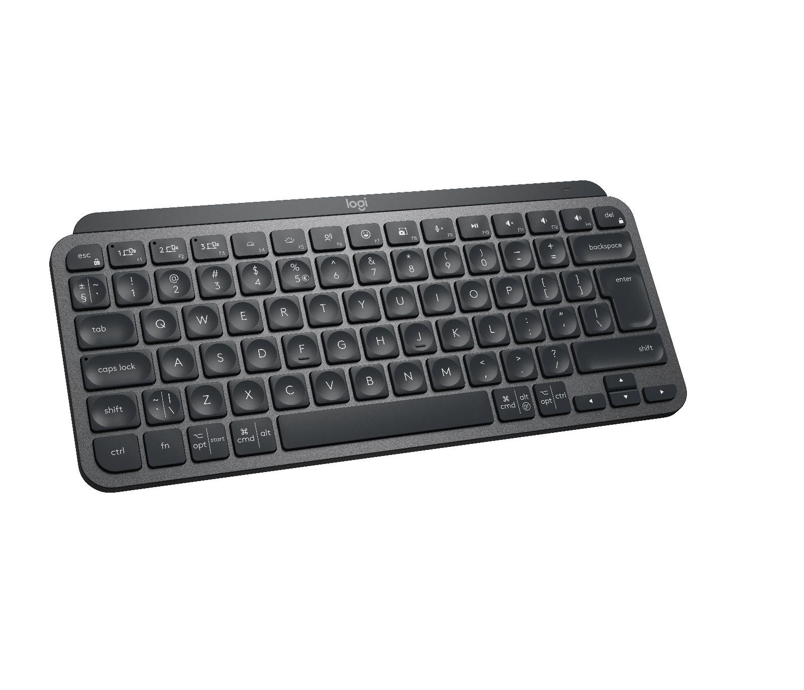 Teclado LOGITECH MX Keys Mini (Estados Unidos - RF Wireless + Bluetooth - Sem fios - Grafite) — miniatura 4