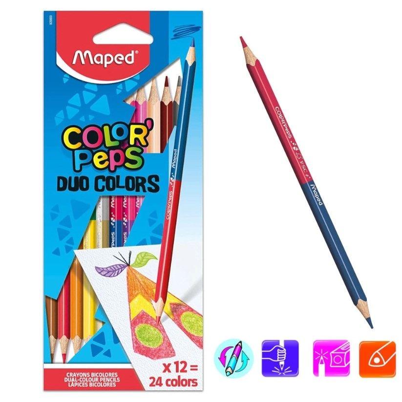 Lápis de Cor Bicolores MAPED ColorPeps Duo (Madeira certificada FSC), miniatura 3