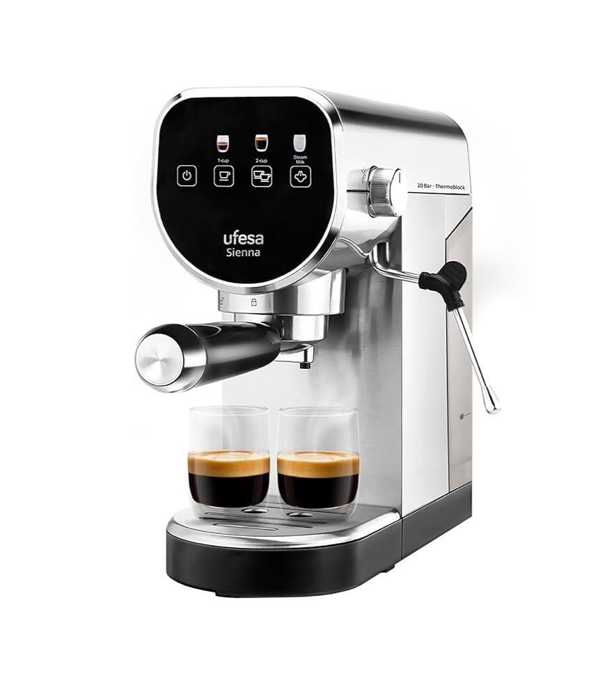 Máquina de Café Expresso UFESA Sienna 20B Touch (Café moído - 1360 W - 20 bar - Inox)
