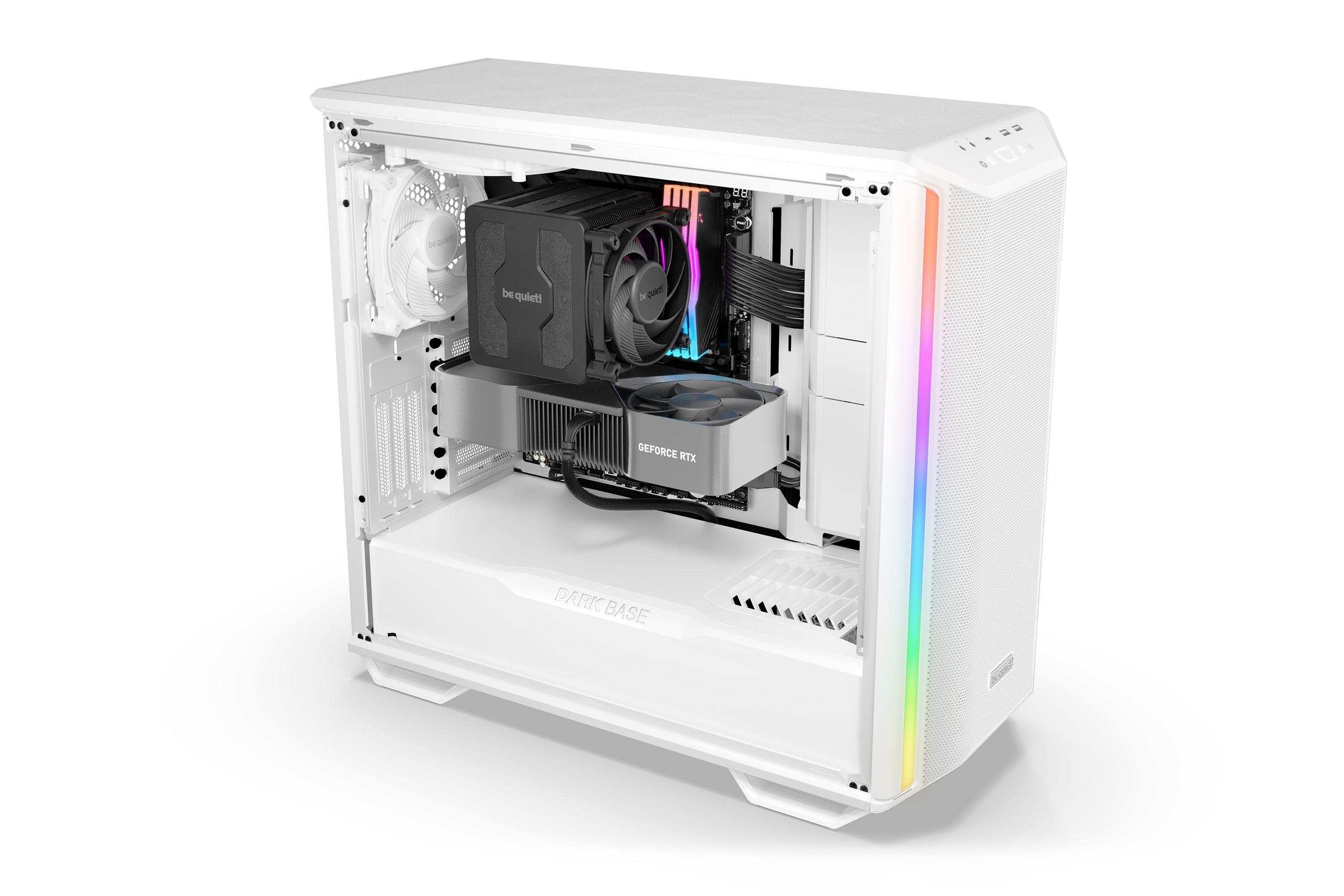 Caixa PC BE QUIET! Dark Base 701 ARGB (ATX, EATX, micro ATX, Mini-ATX - Tower - 18,5 cm - Branco) — miniatura 6