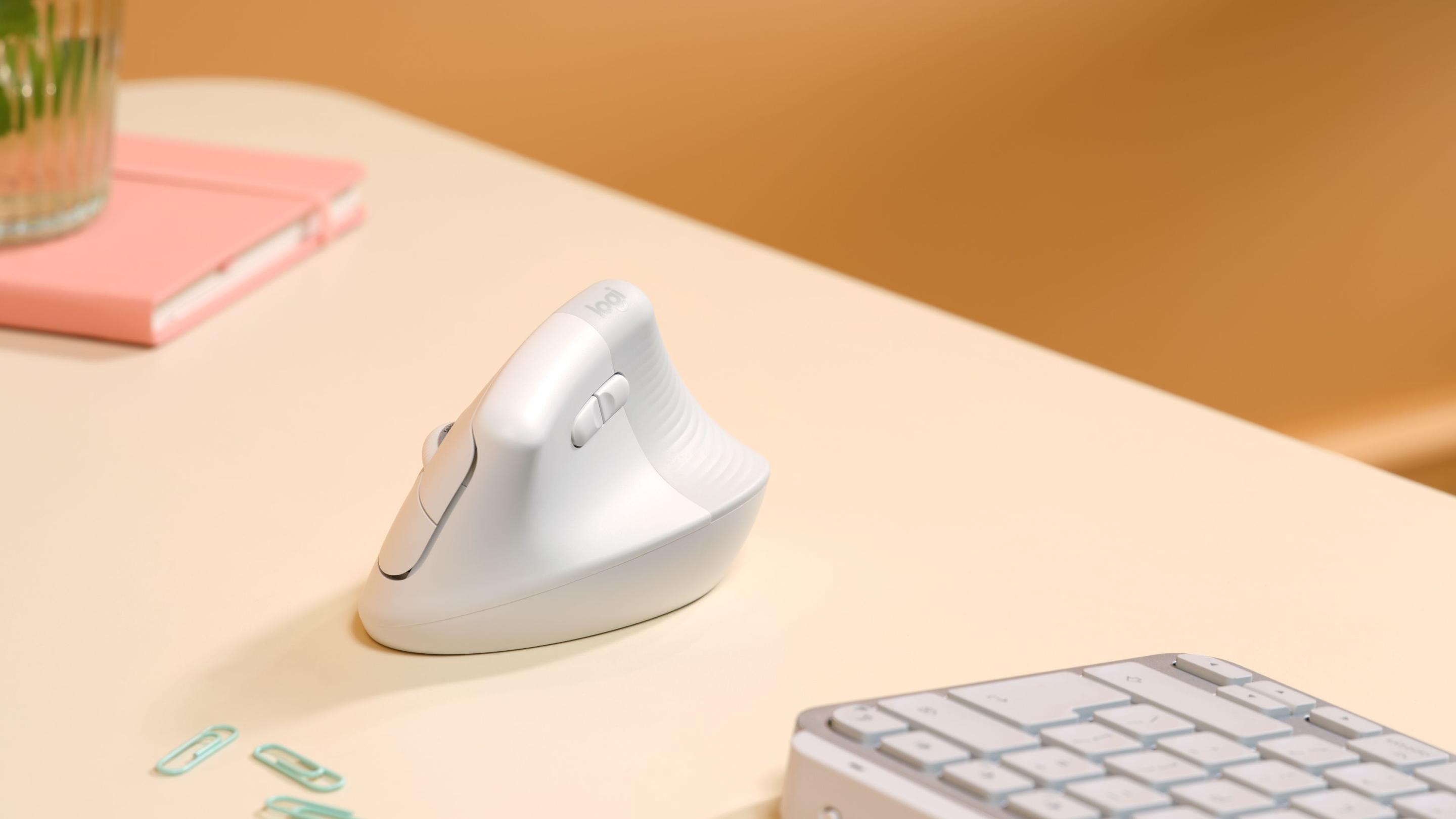Rato LOGITECH Lift (Rato vertical ergonómico - 4000 DPI - Ótico - Branco) — miniatura 9