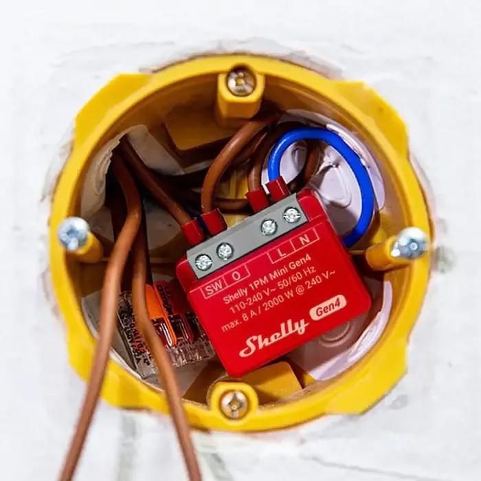 Módulo de Relé Inteligente SHELLY 1PM Mini Gen4 (Plástico - Vermelho) — miniatura 5