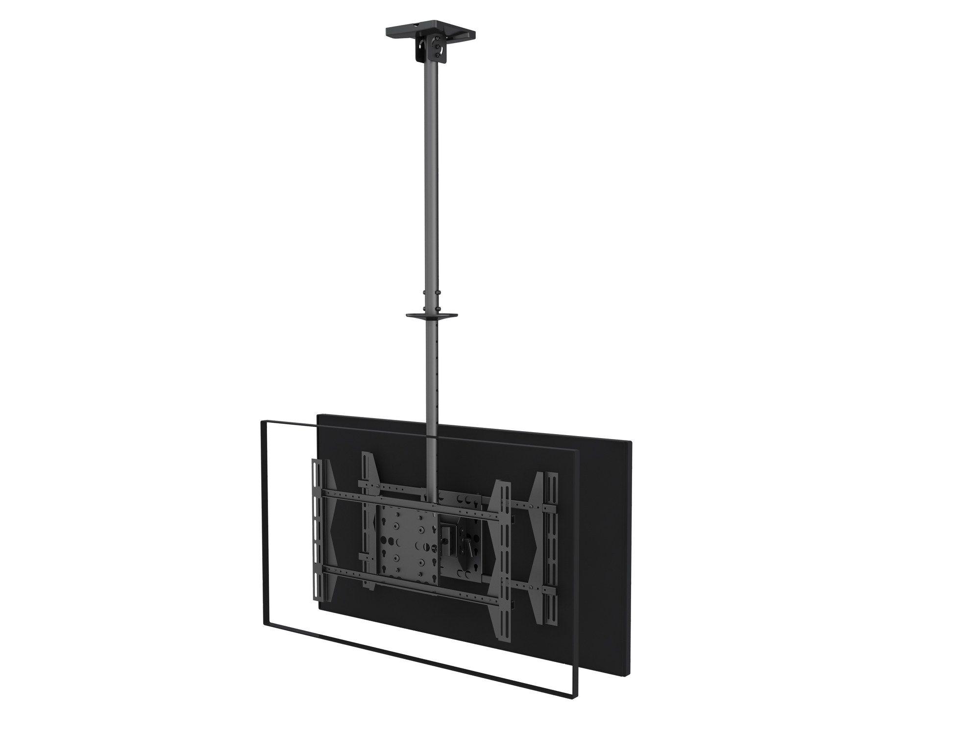 Suporte de Teto para 2 Ecrãs EQUIP 650370 (32"–65" - 80 kg - Preto), miniatura 2