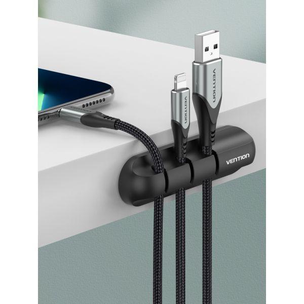 Organizador de Cabos VENTION KBTB0 (Silicone - Preto) — miniatura 2