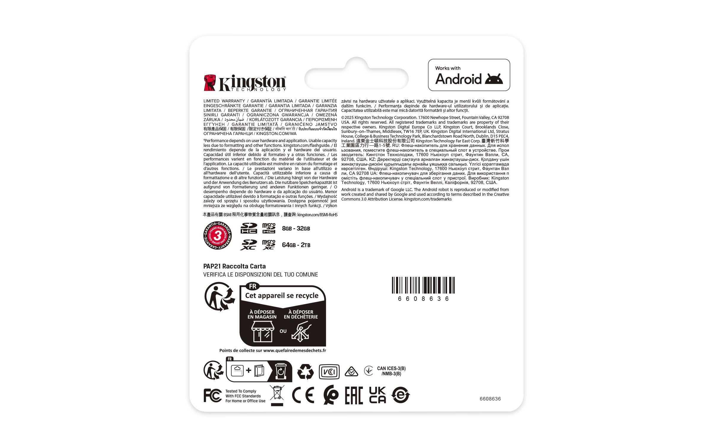 Cartão de Memória KINGSTON SDCIT2/128GBSP (128GB - Classe 10 - 100 MB/s - Preto), miniatura 4