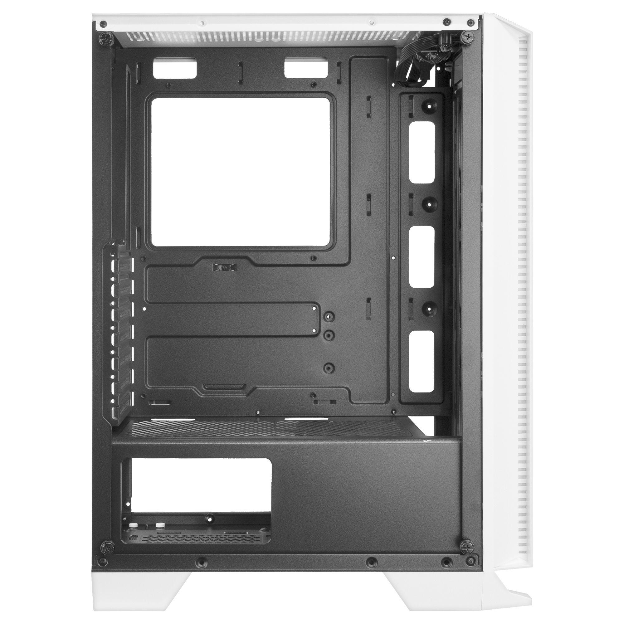 Caixa PC MARS GAMING MC-C (ATX, micro ATX, Mini-ITX - Midi Tower - Vidro temperado - Branco), miniatura 5