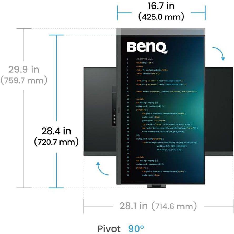 Monitor BENQ RD320UA (31,5" - IPS - 60 Hz - Preto) — miniatura 3