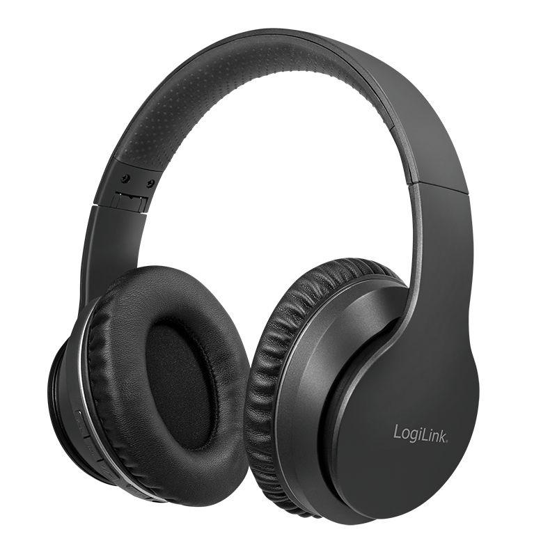 Auscultadores LOGILINK BT0053 (40 h - Preto)