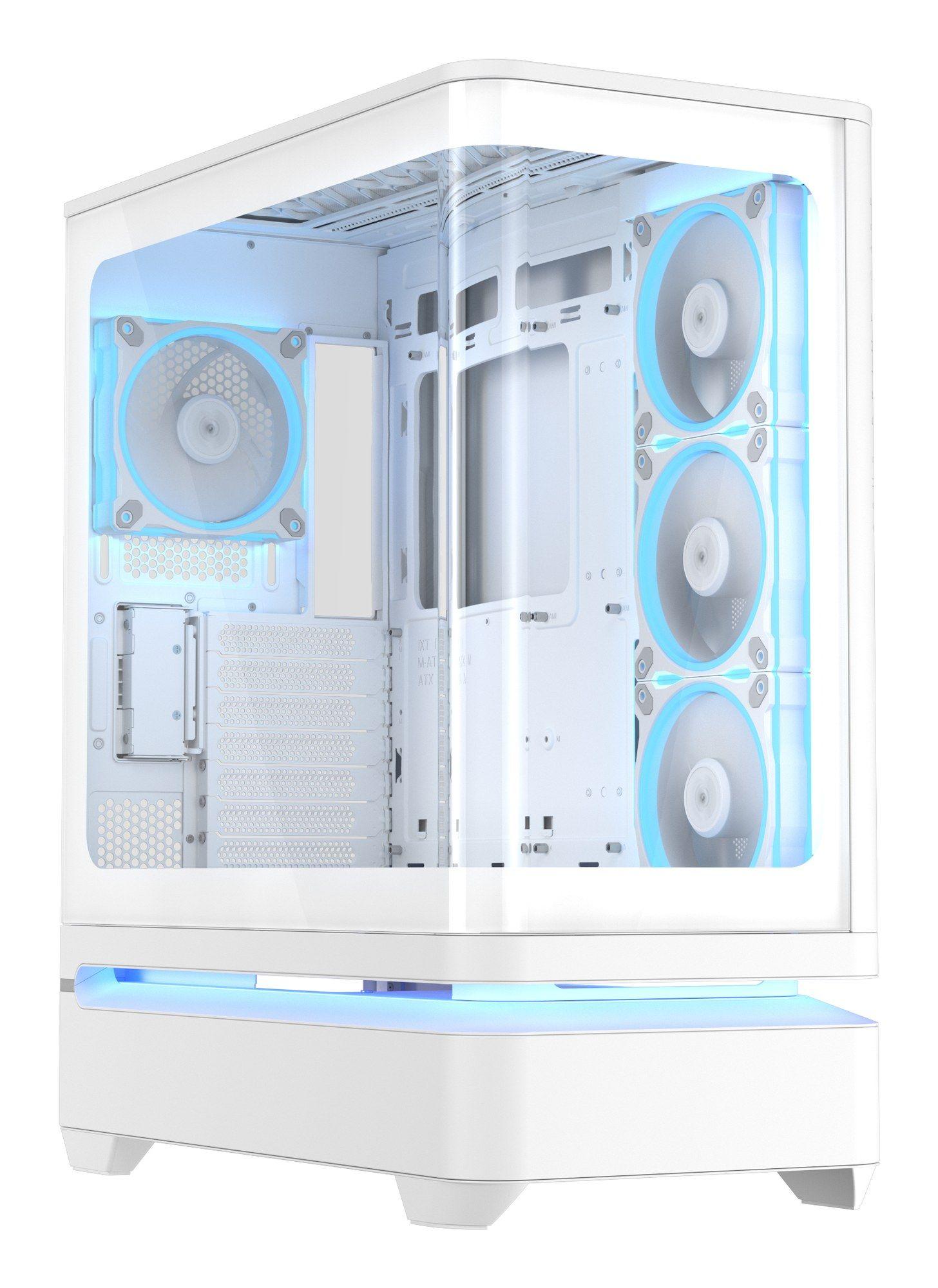 Caixa ATX ASUS PRIME AP304 TG ARGB (ATX, Micro ATX, Mini-ITX - Midi Tower - 175 mm - Branco) — imagem 1