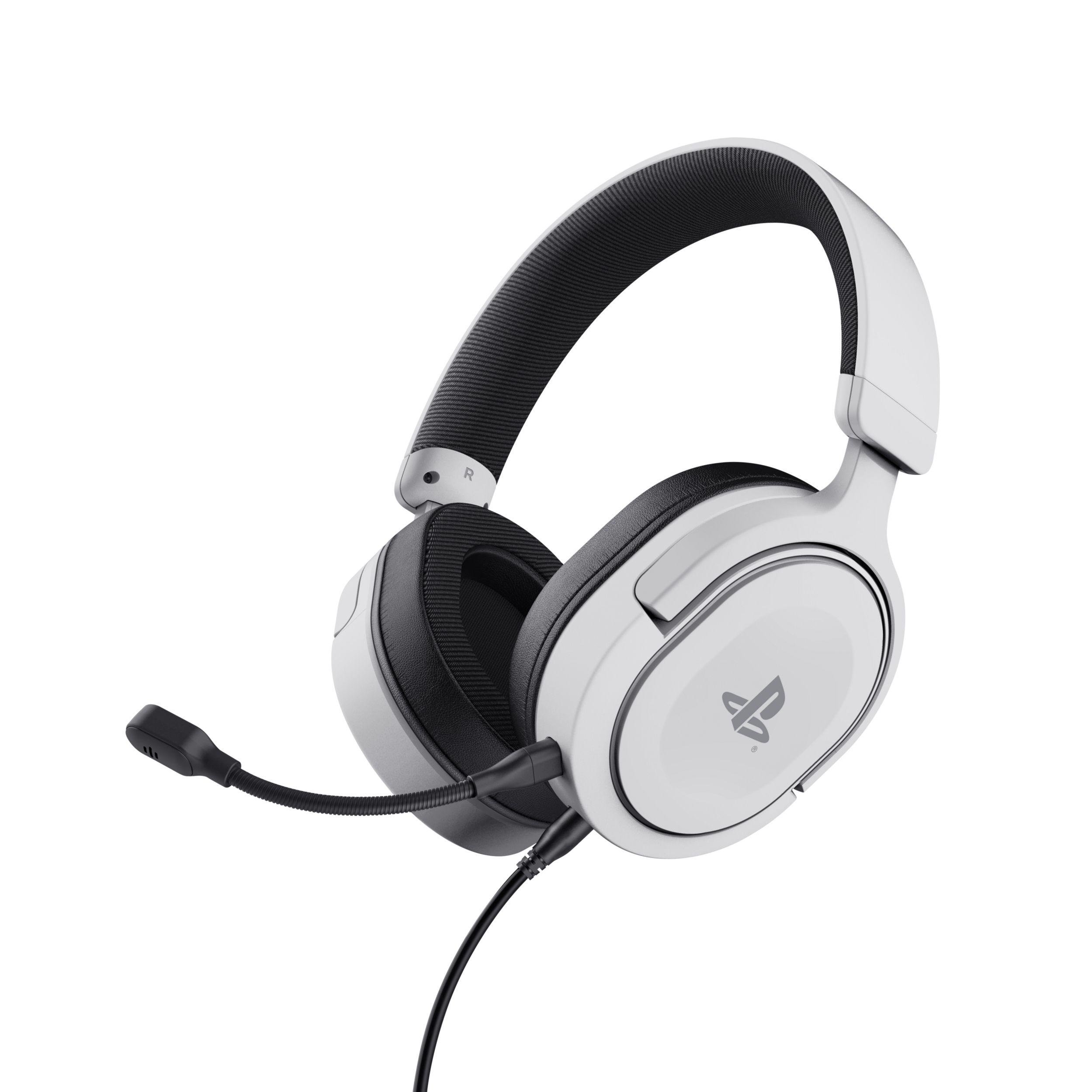 Headset Gaming TRUST GXT 498 Forta (Binaural - Com fios - Circum-aural - Preto e Branco)