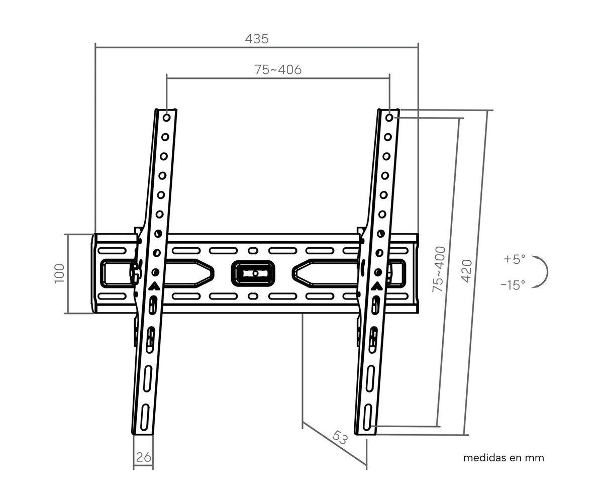 Suporte de TV GENIUM GSPIN75 (32–75 polegadas - 45 kg) — miniatura 3