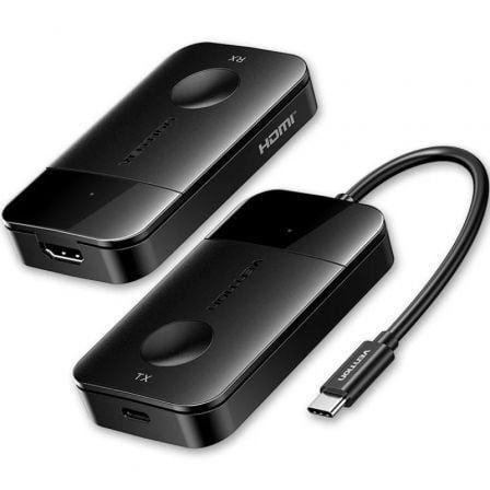 Transmissor e Recetor de Vídeo Sem Fios VENTION ADOBB (USB-C para HDMI - Full HD)