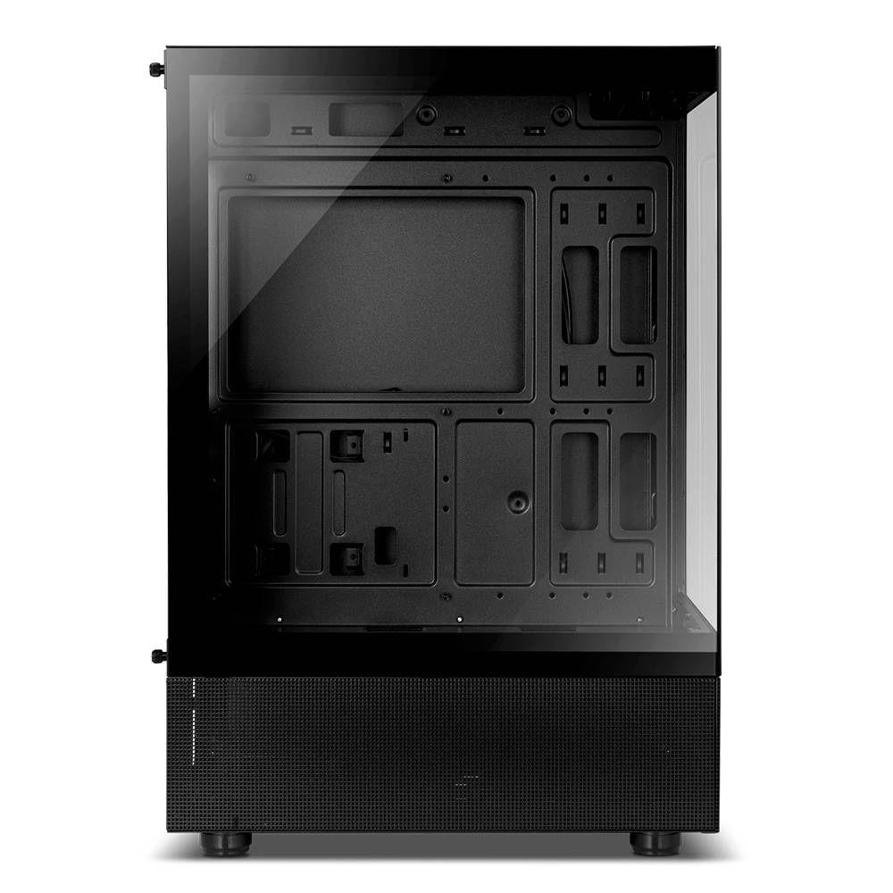 Caixa PC NOX Hummer Vision (ATX, Micro ATX - Midi Tower - Vidro temperado, SPCC - Preto) — miniatura 4