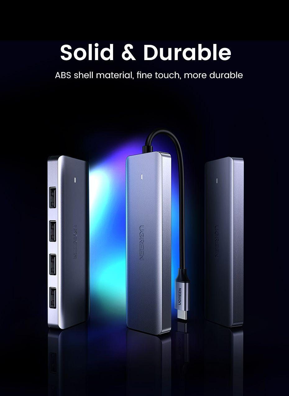 Hub USB-C UGREEN 70336 (0,15 m - Prateado) — miniatura 4