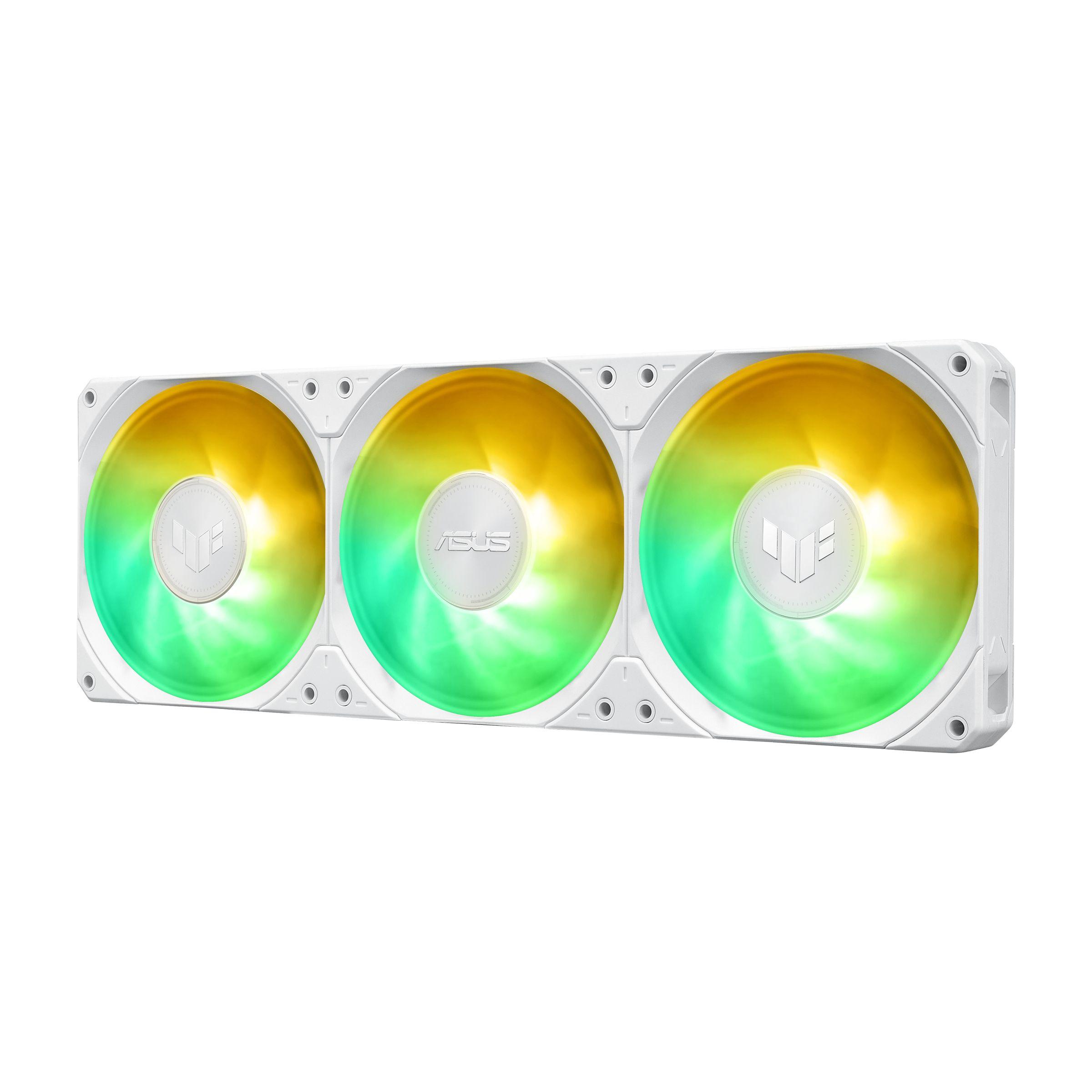 Sistema de Refrigeração Líquida Tudo-em-Um ASUS TUF Gaming LC III 360 ARGB LCD White Edition (120 mm - 3 ventoinhas - 2600 RPM - Branco) — miniatura 14