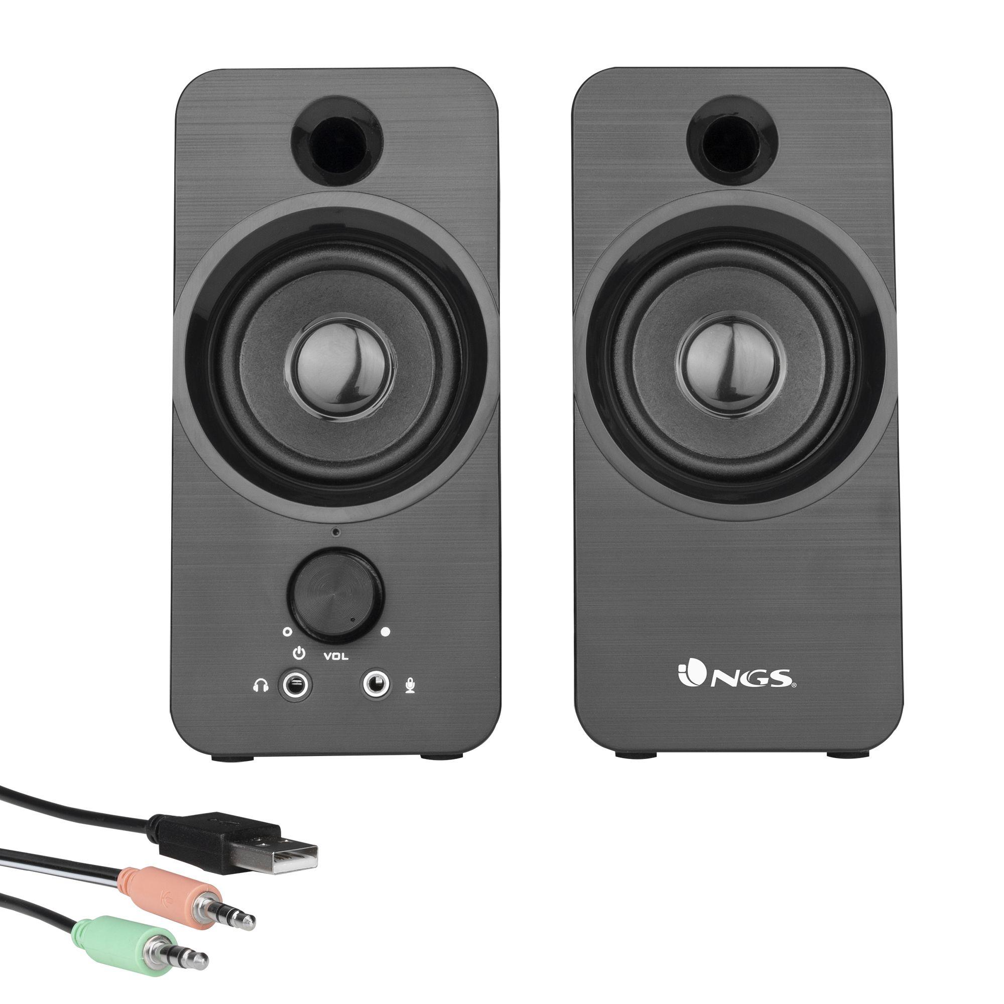 Colunas Multimédia NGS SB350 (6 W - Sem fios - Preto) — miniatura 3