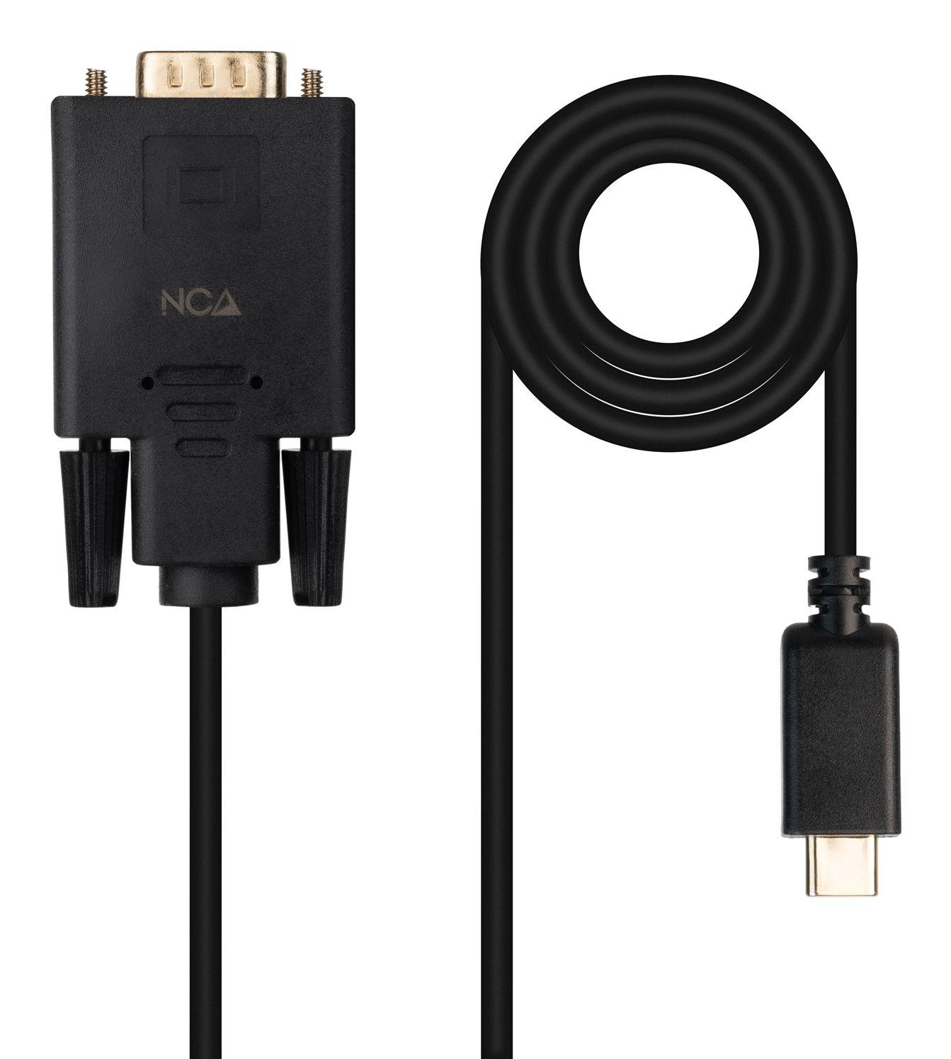Cabo Conversor NANOCABLE 10.15.5202 (1,8 m - USB Type-C - Preto)