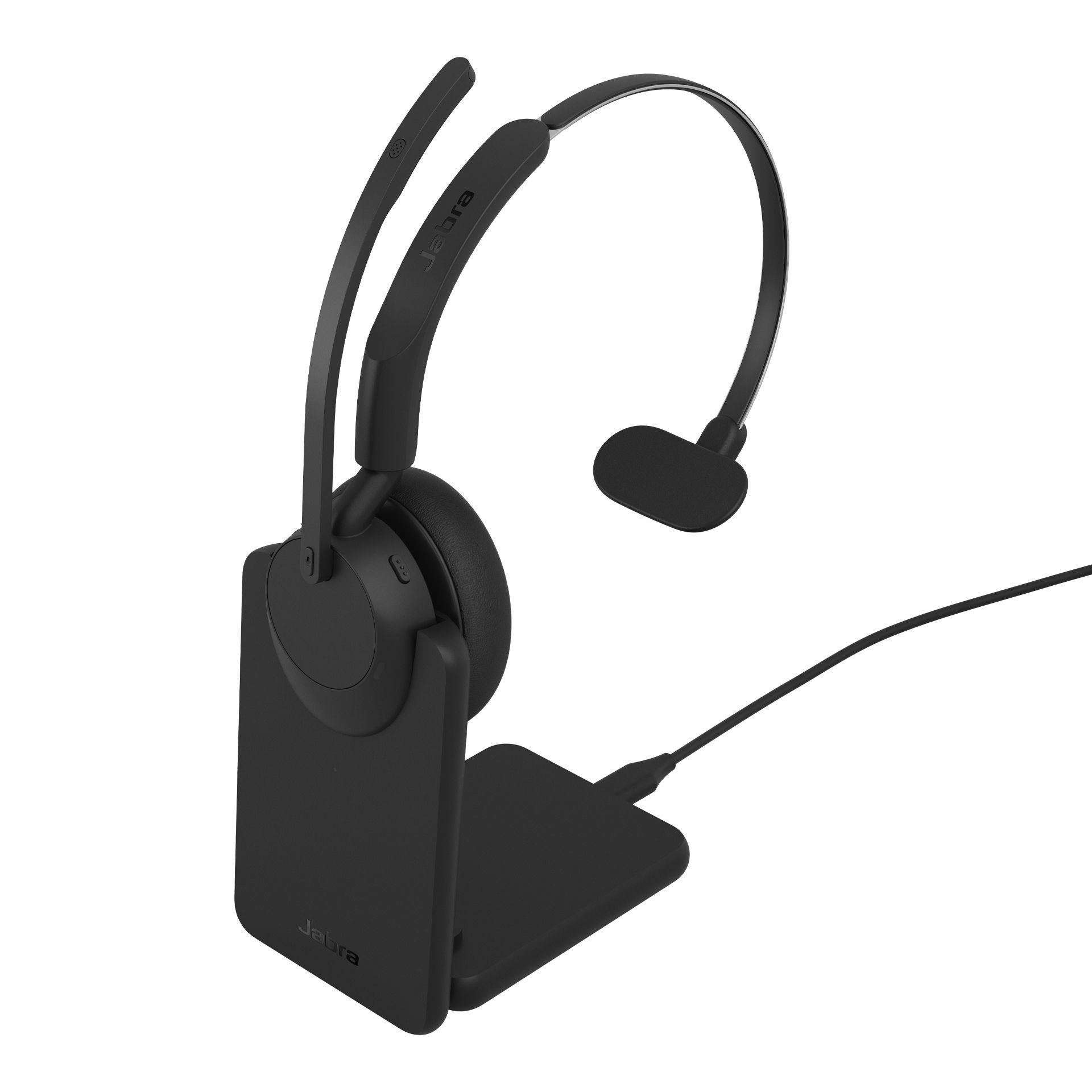 Headset Mono JABRA Evolve2 45 Mono Link 390a UC Stand (Monofónico - Sem fios - Supra-aural - Preto), miniatura 2