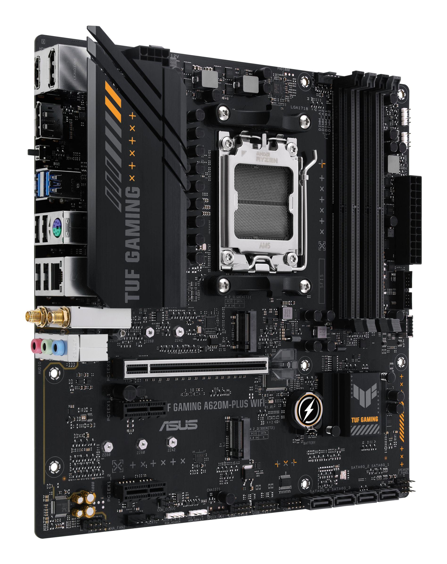 Motherboard ASUS TUF GAMING A620M-PLUS WIFI (AM5 - AMD Ryzen 7000 Series - micro-ATX), miniatura 4