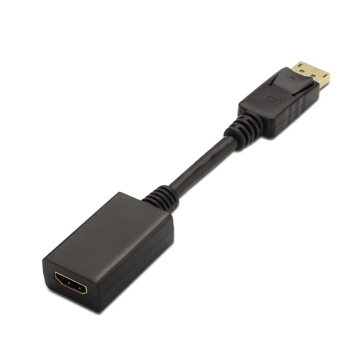 Adaptador DisplayPort para HDMI AISENS A125-0134 (0,15 m - Preto)