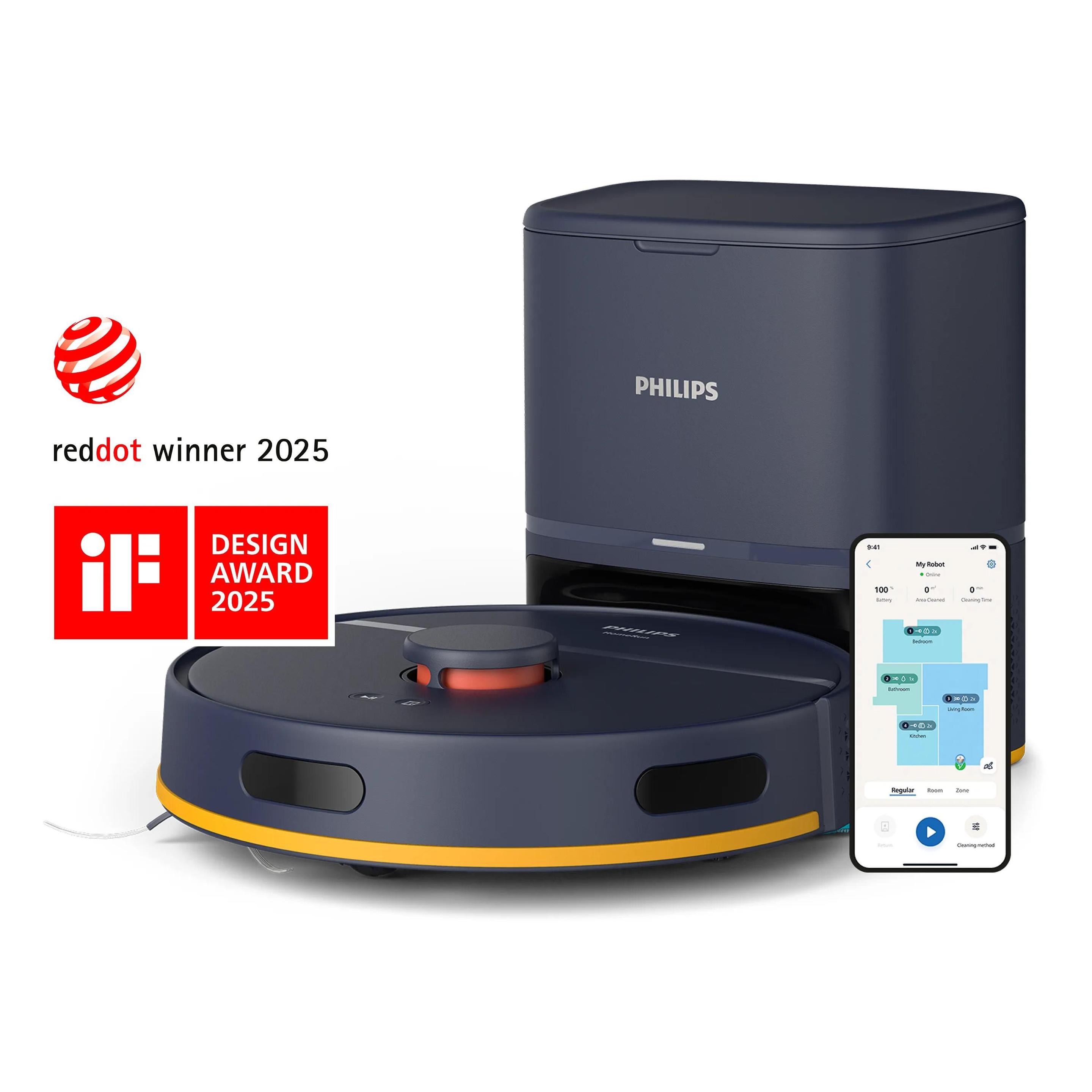 Robot Aspirador PHILIPS 2000 Series XU2100/15 (6000 Pa - Laser Distance Sensor - 0,38 l)
