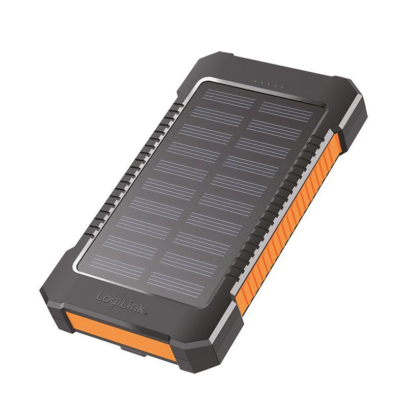 Powerbank Solar LOGILINK PA0321 (6000 mAh - 10 W - USB Type-C - Preto)