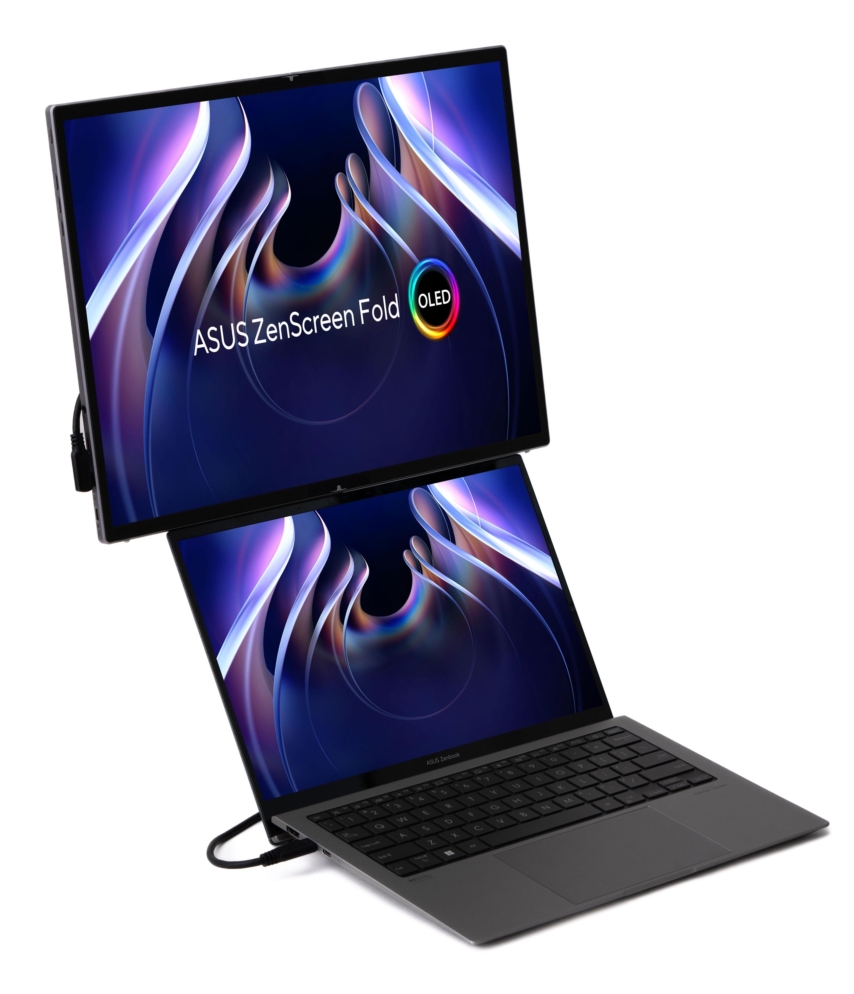 Monitor ASUS ZenScreen Fold OLED MQ17QH (17,3" - OLED - 60 Hz - Prateado) — miniatura 8