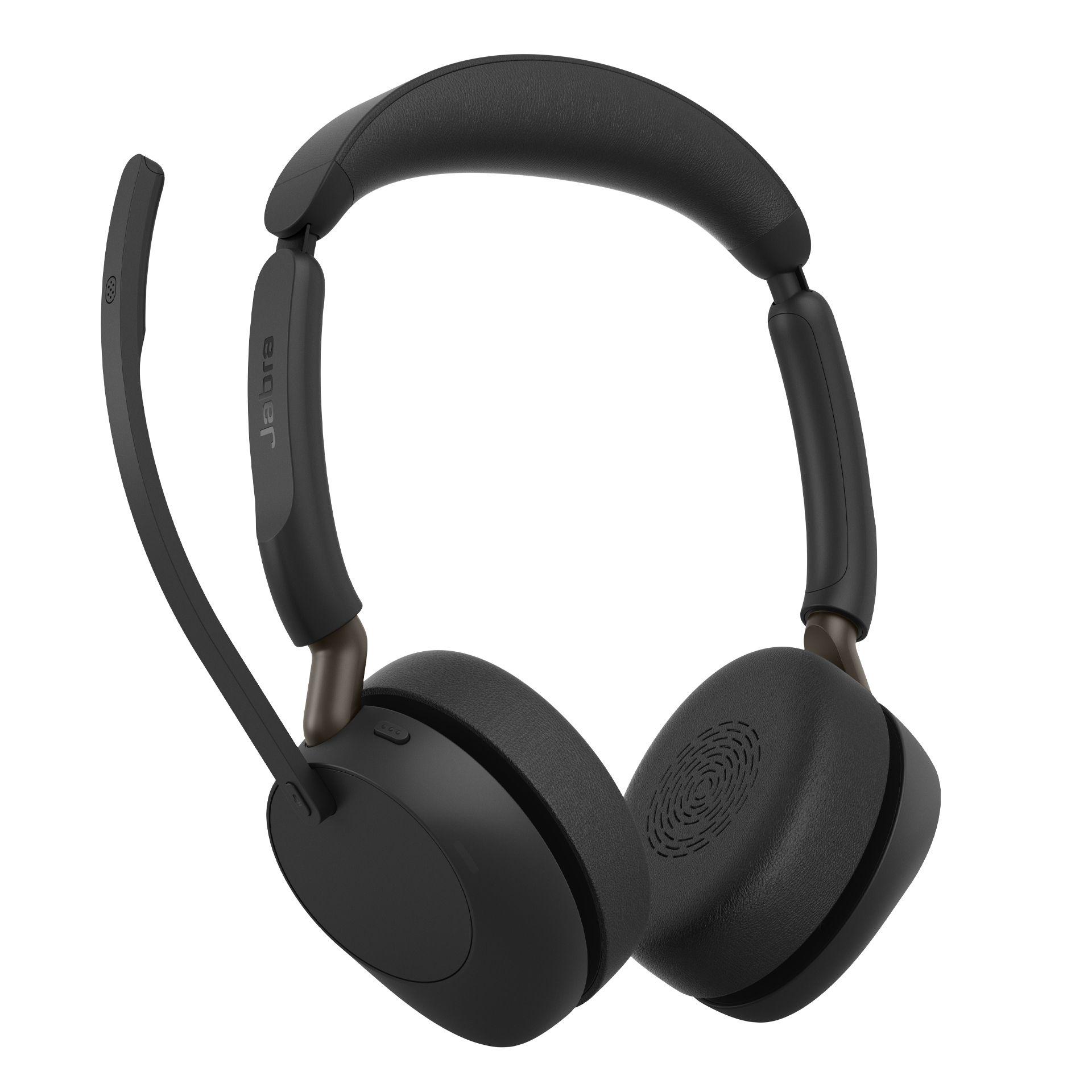 Headset JABRA Evolve3 65 Stereo Link 390a UC Stand (Binaural - Sem fios - Supra-aural - Preto) — miniatura 4