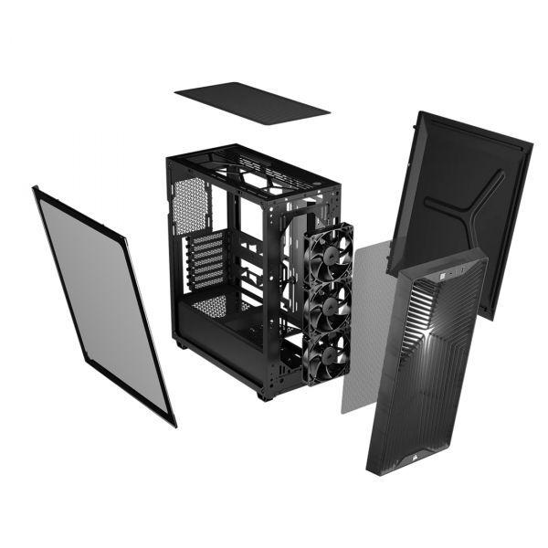 Caixa PC CORSAIR 3200D RS Performance (ATX, Mini-ATX, micro ATX - Midi Tower - Plástico, Aço - Cinzento) — miniatura 3