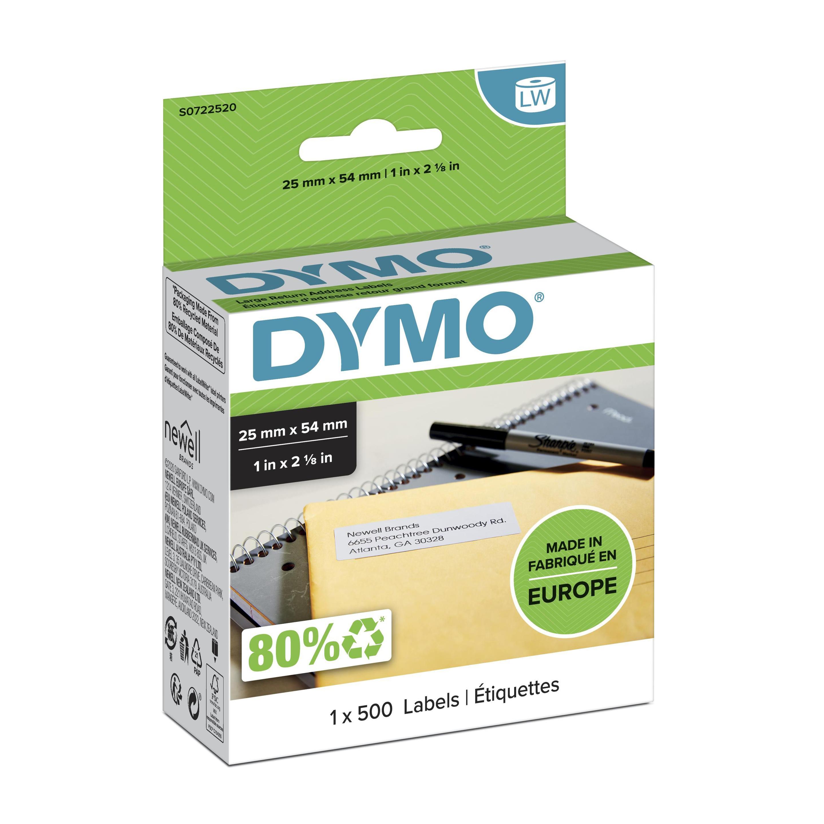 Etiquetas de Impressão DYMO 11352 (LabelWriter - Branco)