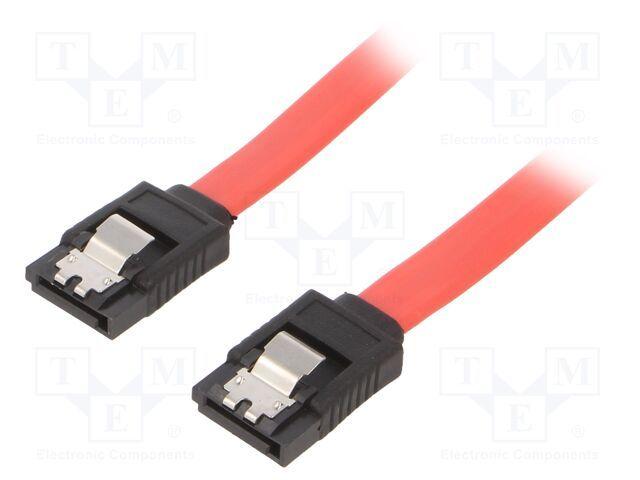 Cabo de Dados SATA GEMBIRD CC-SATAM-DATA-XL (SATA III - 1 m - Vermelho) — miniatura 2