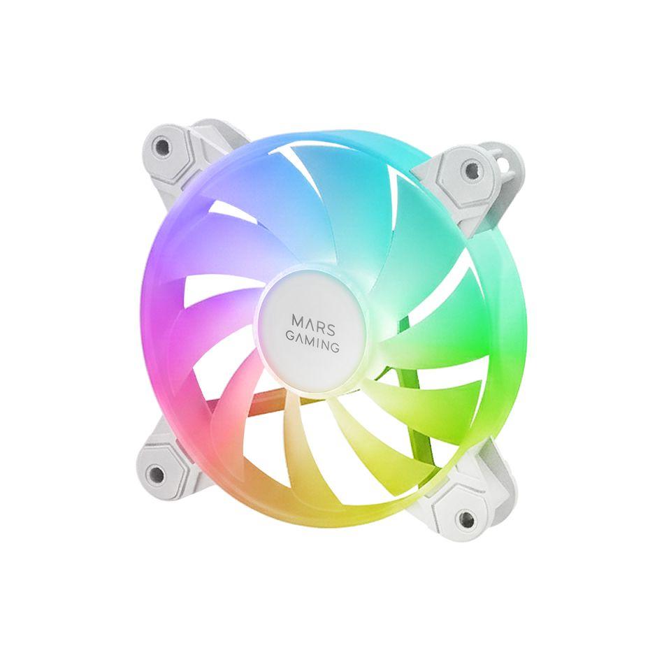 Kit de Ventoinhas para Caixa MARS GAMING MF4AW (ARGB - Branco) — miniatura 5