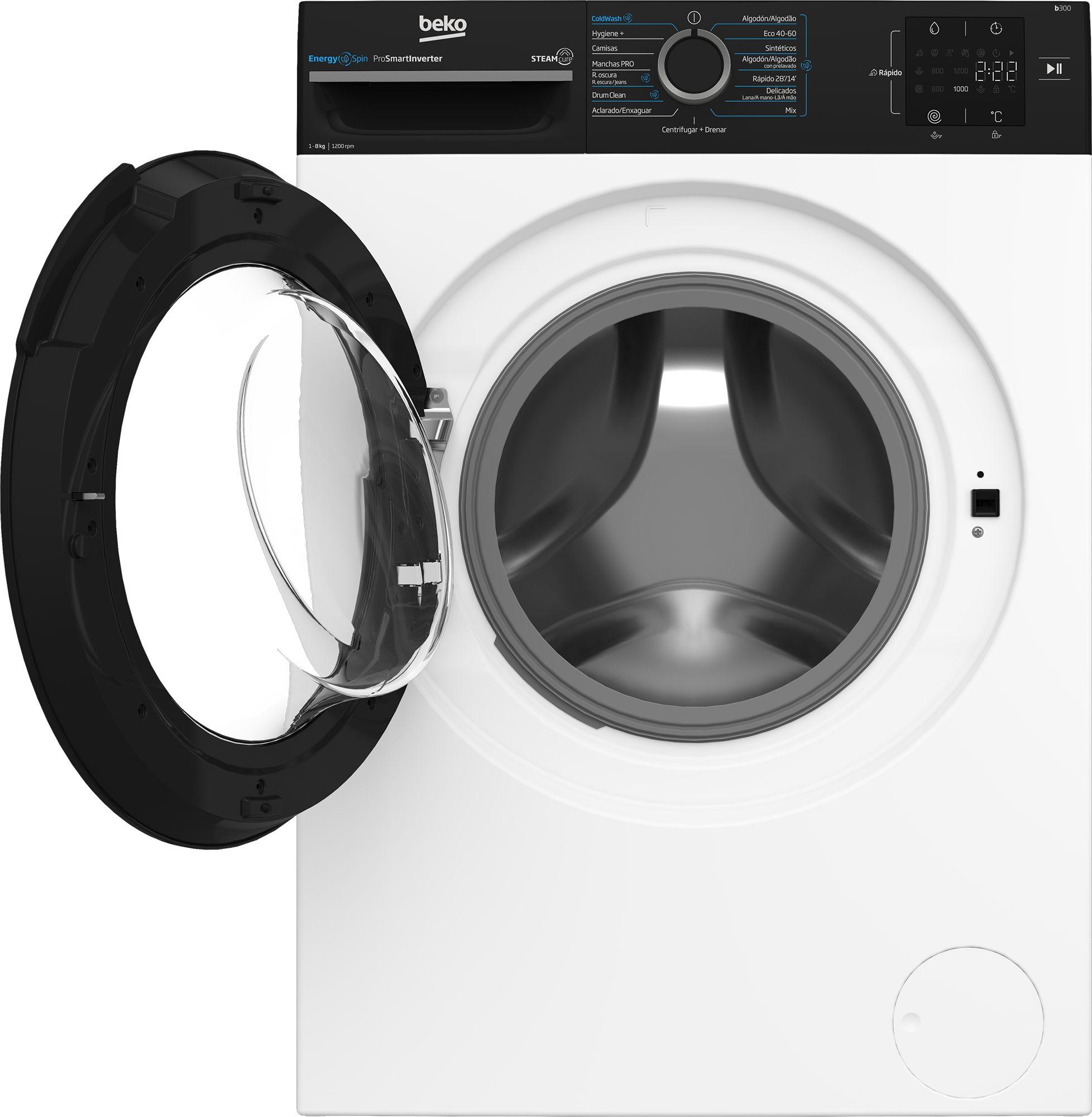 Máquina de Lavar Roupa Independente BEKO BM3WFSU38213 (1151 RPM - B - 45 l - Branco), miniatura 3