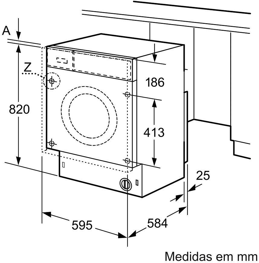 Máquina de Lavar e Secar Roupa Encastre BALAY 3TW773B (Altura 82 cm - 82 cm - 7 kg - Branco), miniatura 4