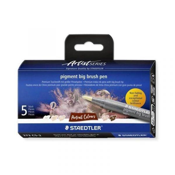 Conjunto de Canetas Pincel STAEDTLER 373 C5-2 (5 Peças - Retrato)