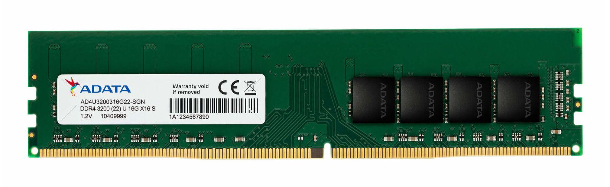 Memória RAM ADATA AD4U320016G22-SGN (3200 MHz - 16 GB - DIMM)