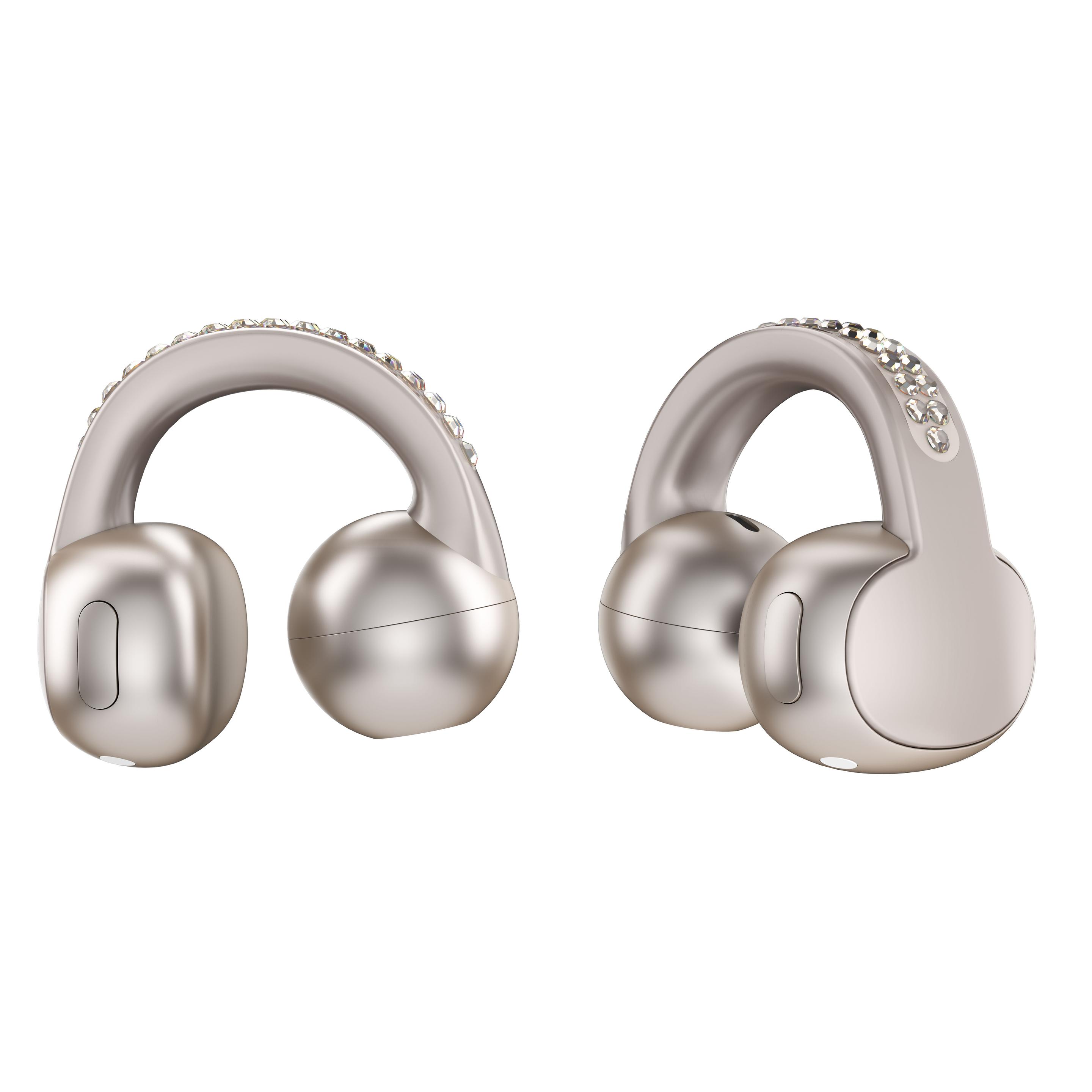 Auriculares MOTOROLA Moto Buds Loop Premium by Swarovski (5,5 W - USB Type-C - French Oak) — miniatura 7