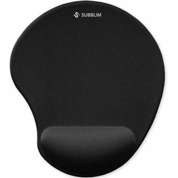 Tapete de Rato Ergonómico SUBBLIM Ergo NeoGel SUBMP-04E050 (Poliuretano, Licra - 2 cm - Preto)