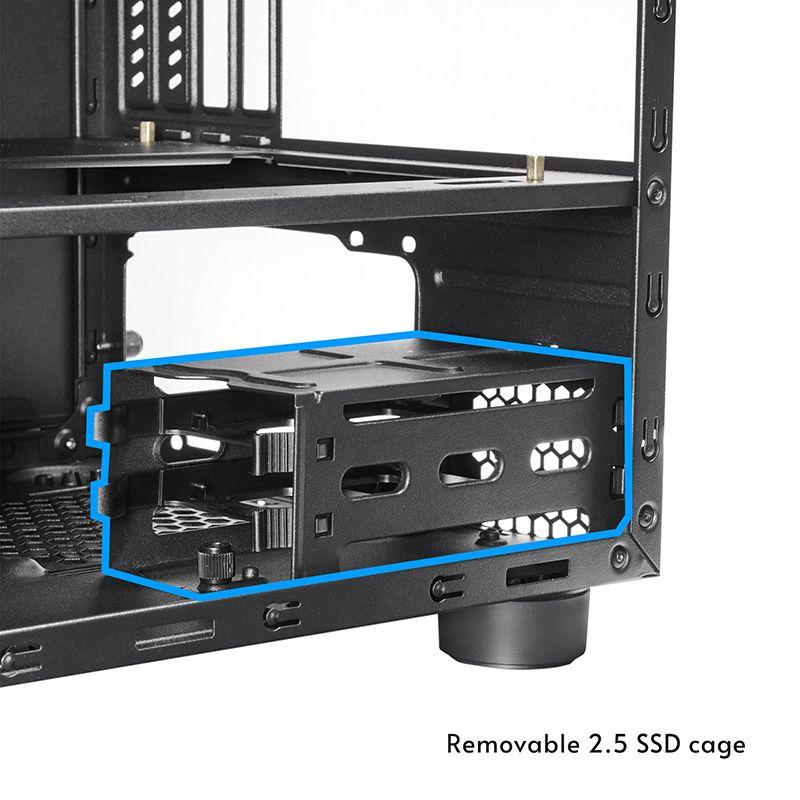 Caixa de Computador Cubo CHIEFTEC CI-03B-OP (Micro ATX, Mini-ATX - Cubo - 16 cm - Preto) — miniatura 13