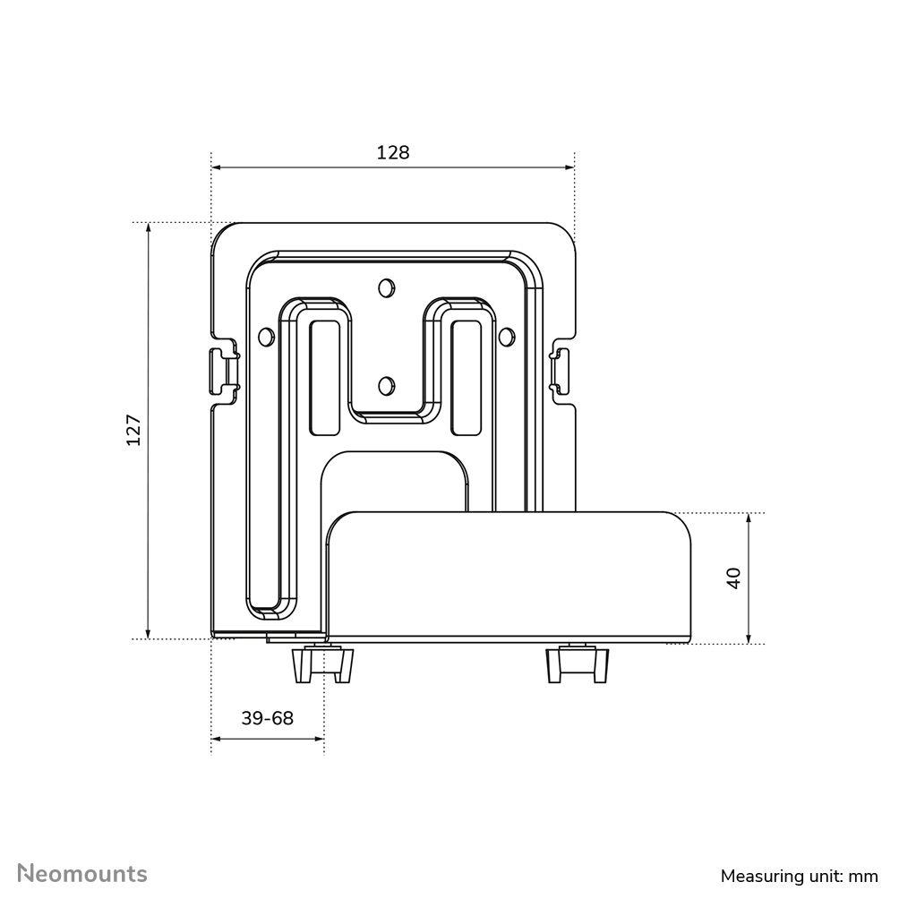 Suporte de Parede para Leitor Multimédia NEOMOUNTS AWL-450BL (5 kg - Parede - Preto) — miniatura 10